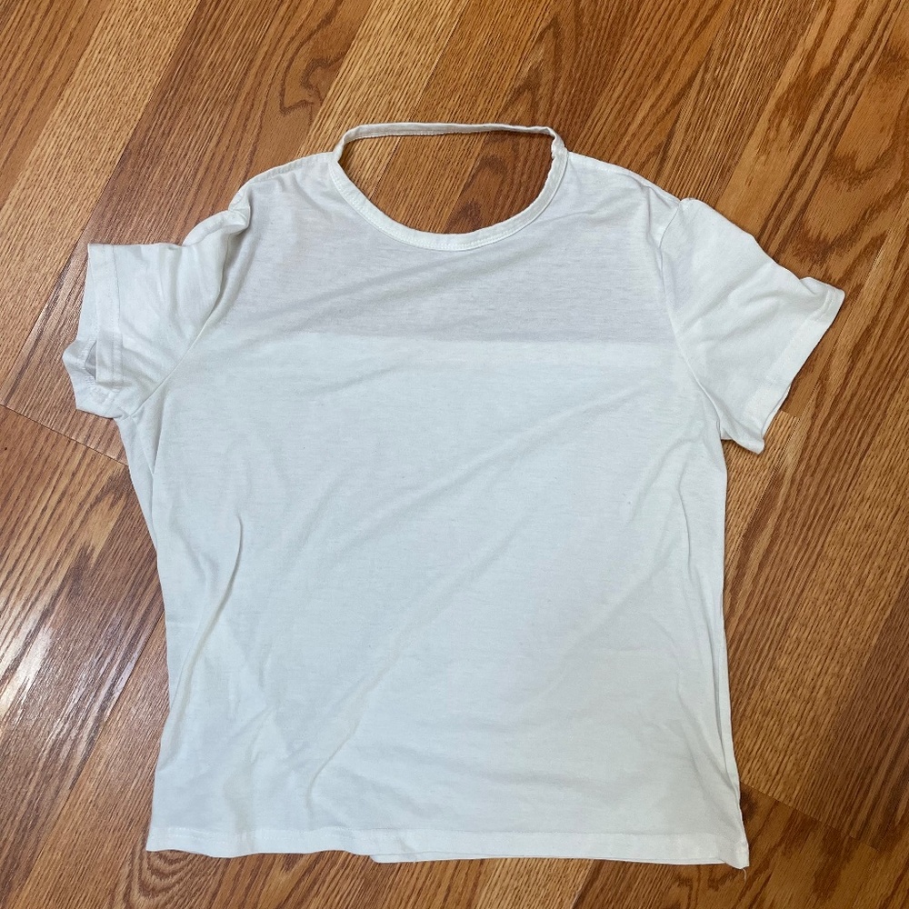 Backless, Plain White T-shirt